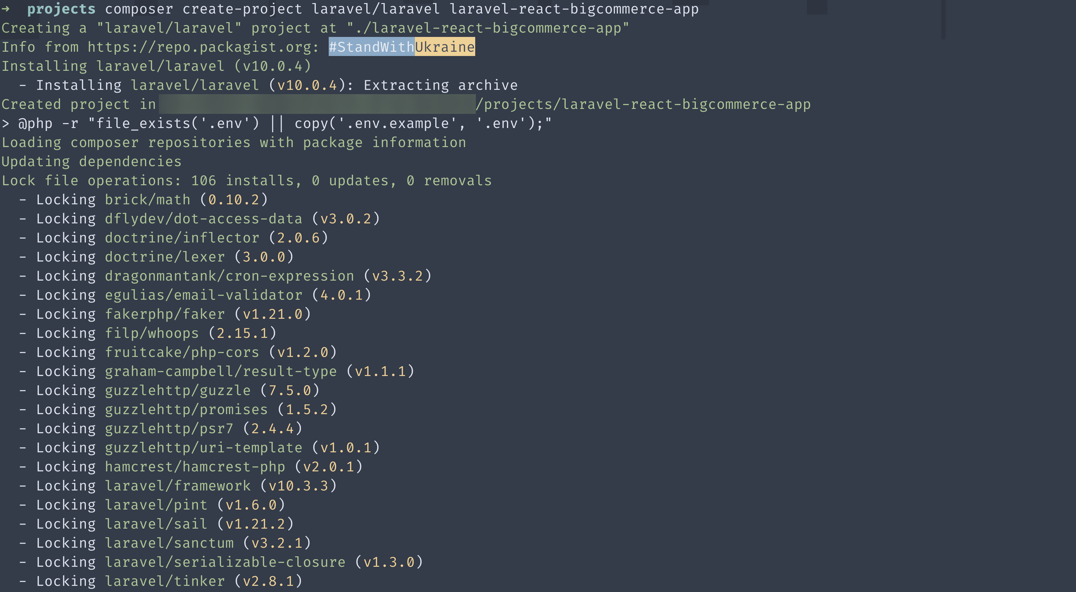 Compsoer create-project